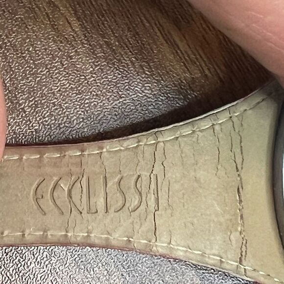 Ecclessi Sterling Silver and Red Leather Oval Face Watch - Picture 4 of 6